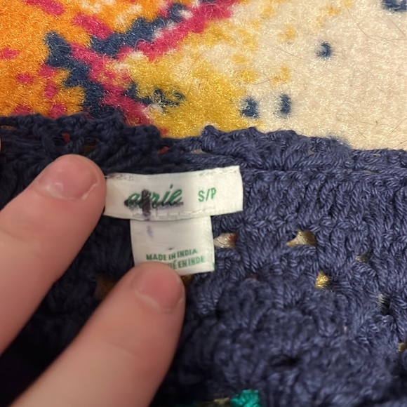 Blue cropped shirt - Picture 2 of 2